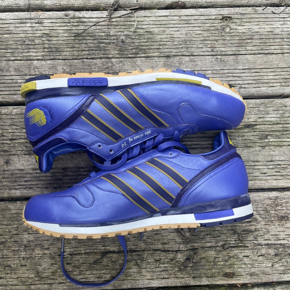 adidas Purple and Gold Athletic Shoes Class 84 Vintage